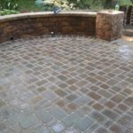 concrete brick patio