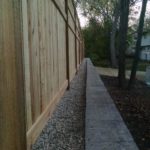 backyard wood fence