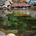 backyard stone water feature
