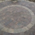 circular stone patio foundation