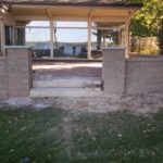 concrete landscape backyard patio project